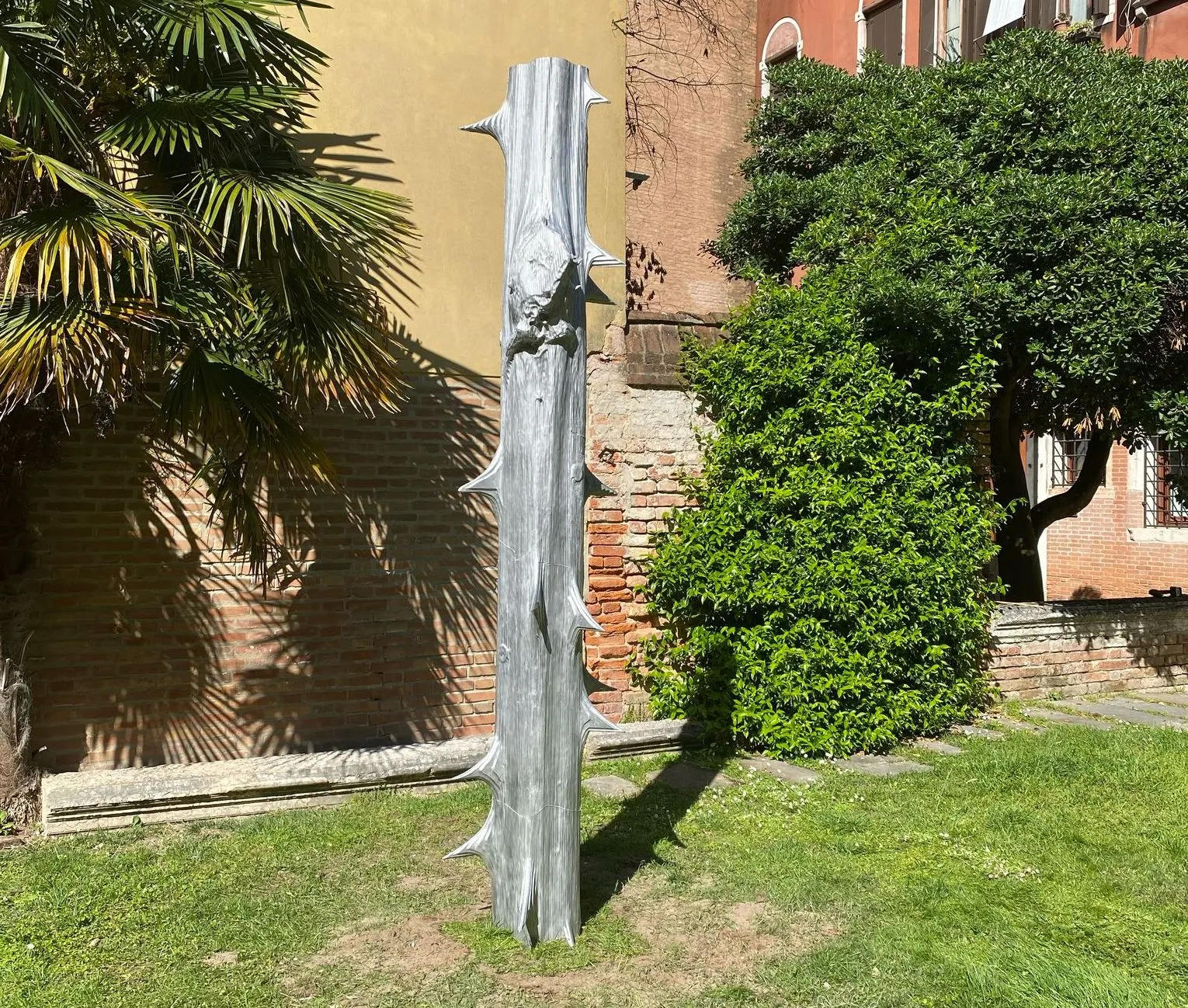 Installation view. Alice Channer: Megaflora, Natural History Museum Giancarlo Ligabue, Venice 2025