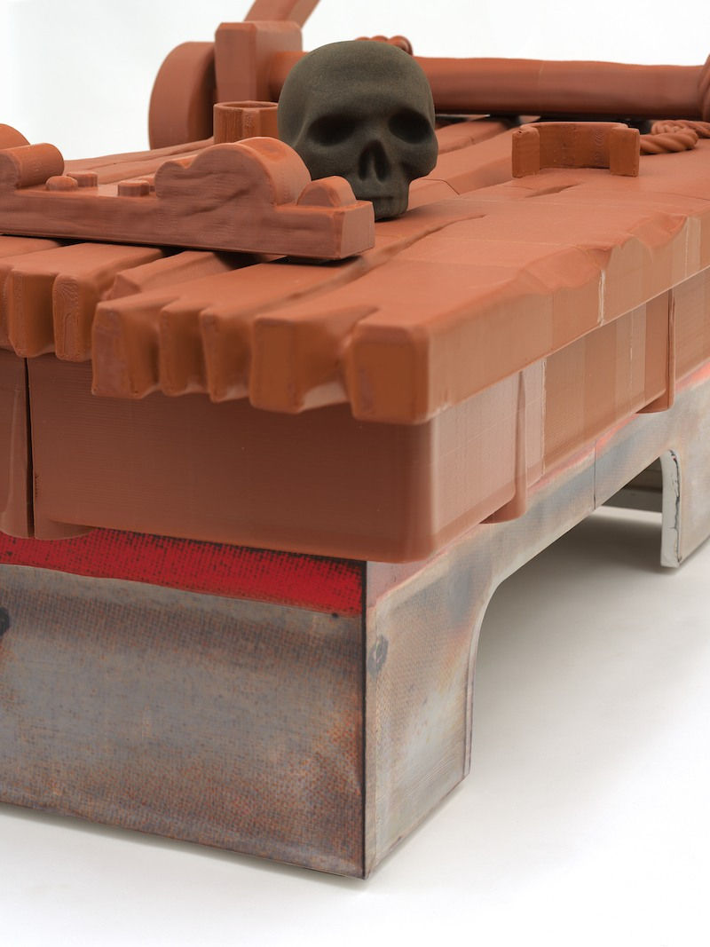 Simon Denny, Dungeon artefact 2: Heroquest rack, 2024