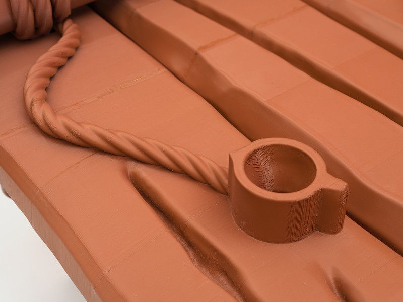 Simon Denny, Dungeon artefact 2: Heroquest rack, 2024