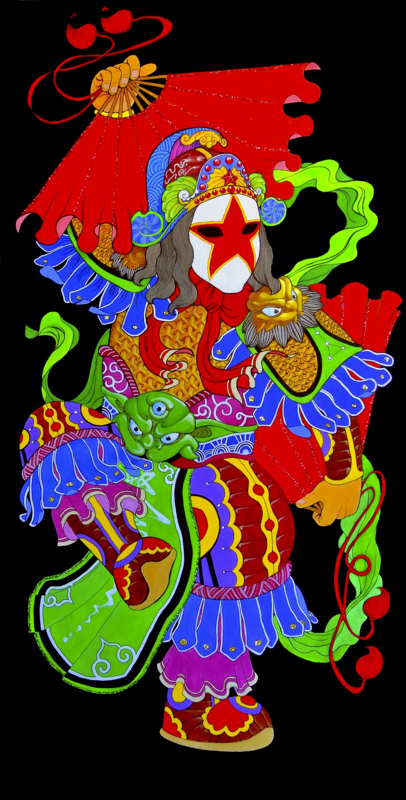 Hai Huang, Door God I & Door God II, 2013