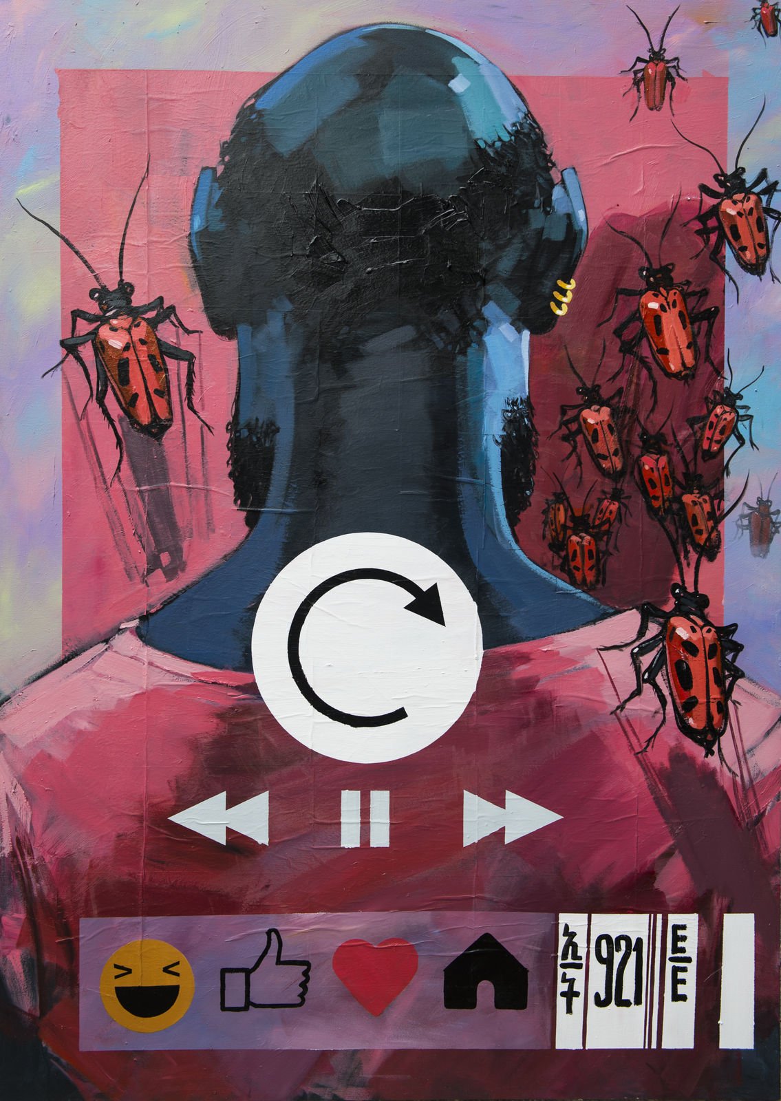 Dawit Abebe, Gap 9 - Liminal in the Age of Mobility , 2018