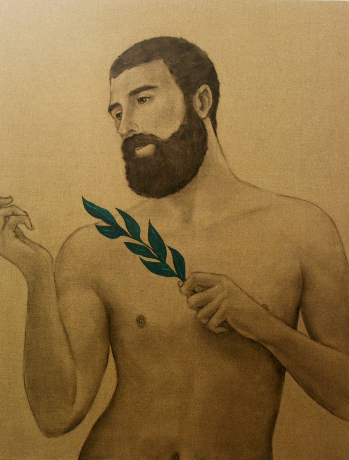 Mathew Tom, Disciple with Leaves, Summer, 2013
