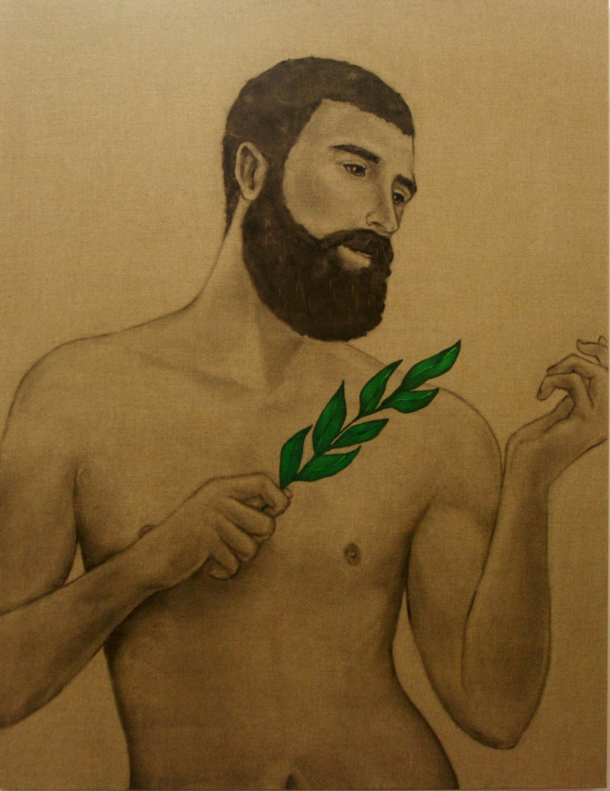 Mathew Tom, Disciple with Leaves, Spring, 2013