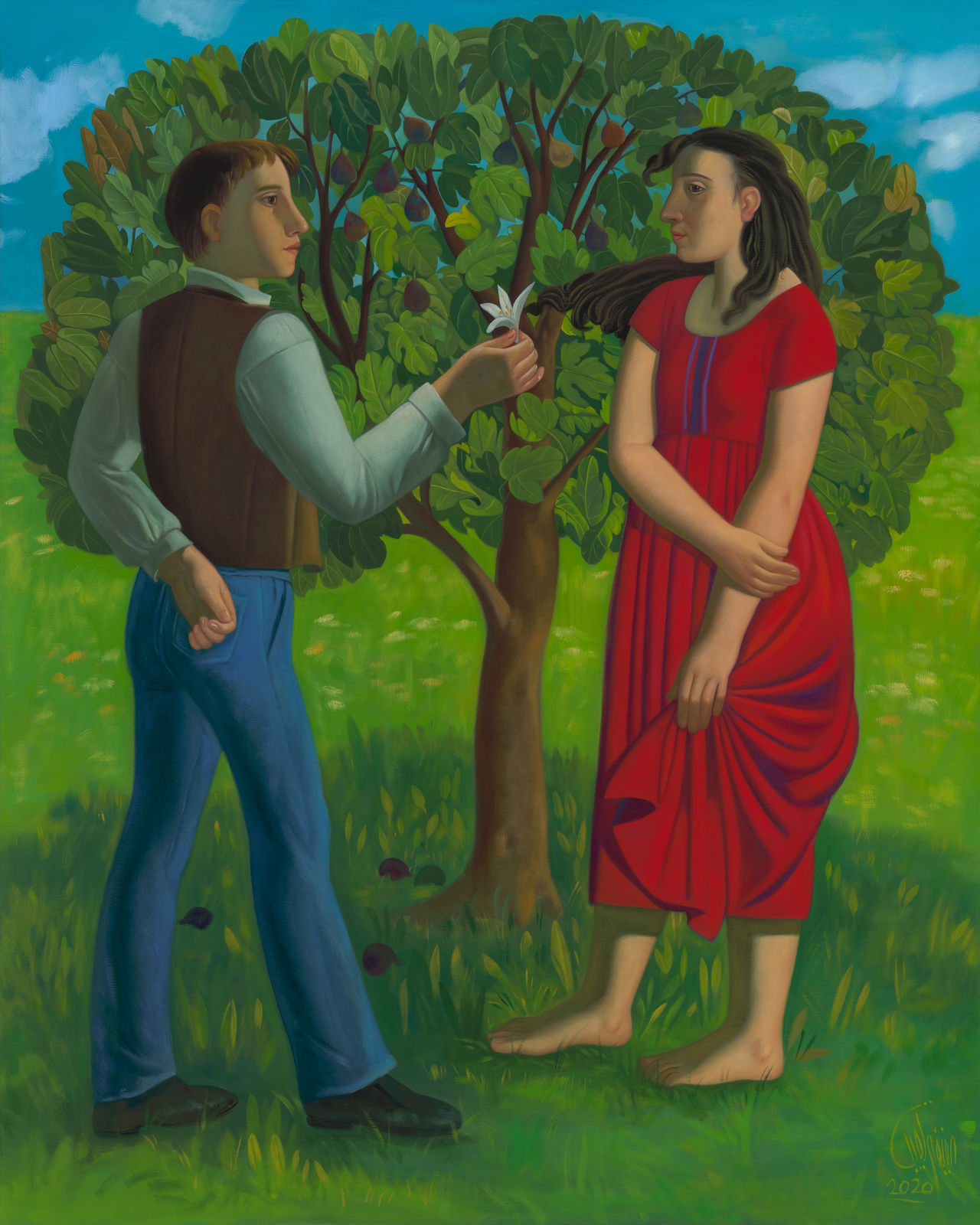 Afifa Aleiby, At the fig tree, 2020