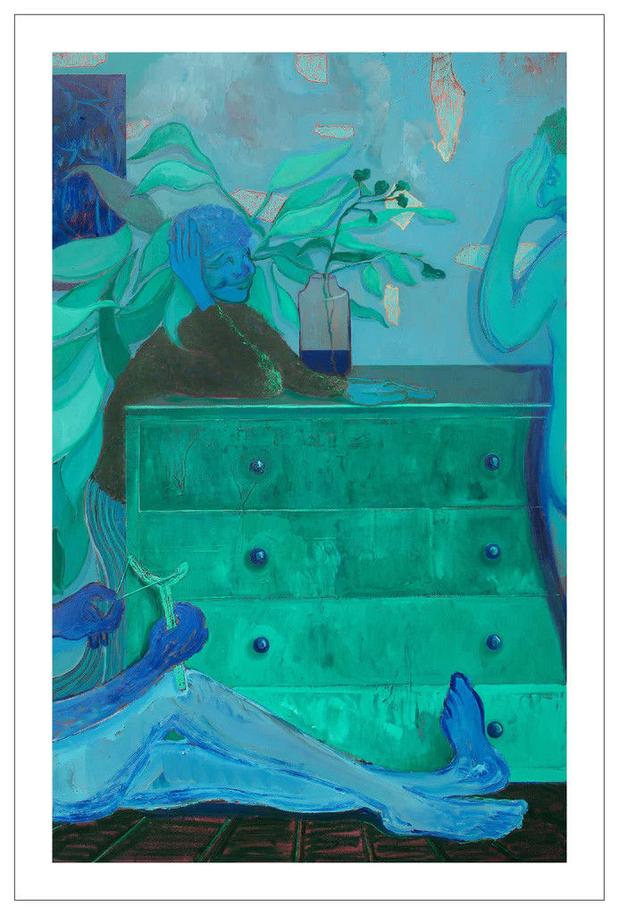 Lee Simmonds, Slingshot in Viridian and Cerulean, 2021