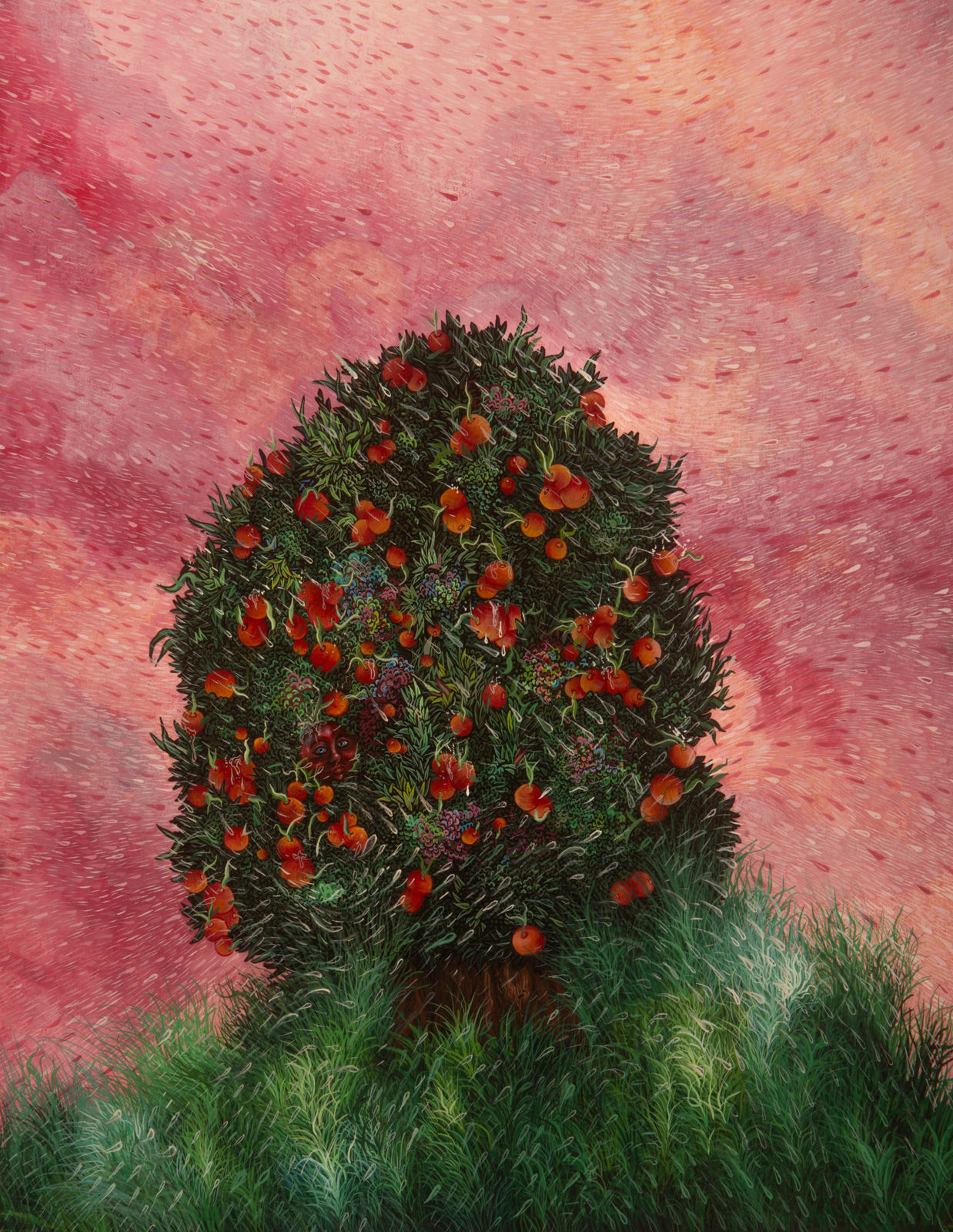 Rabia S. Akhtar, Windswept Tree, 2025