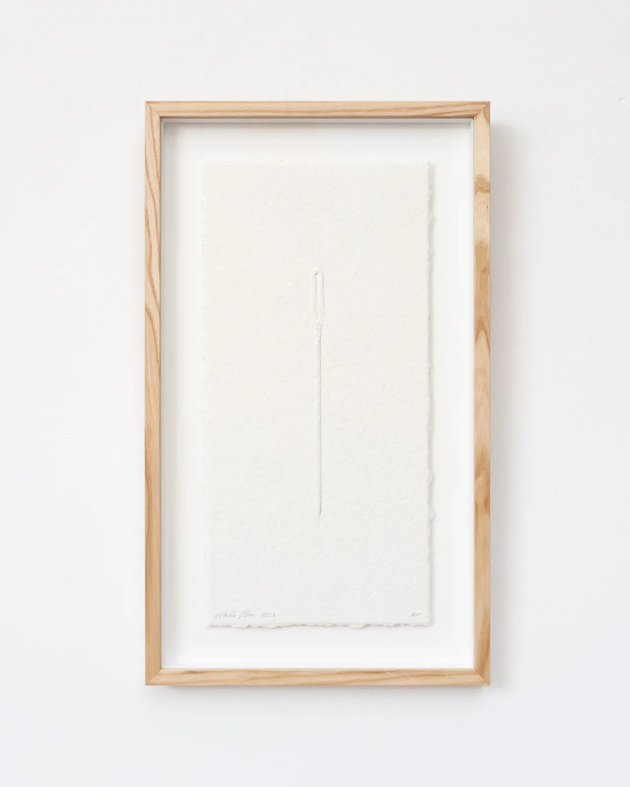 Makiko Harris, Blind Emboss Needle Study, 2025