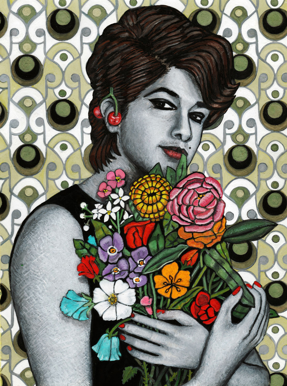 Soheila Sokhanvari, The Voice Within (portrait of soosan), 2024