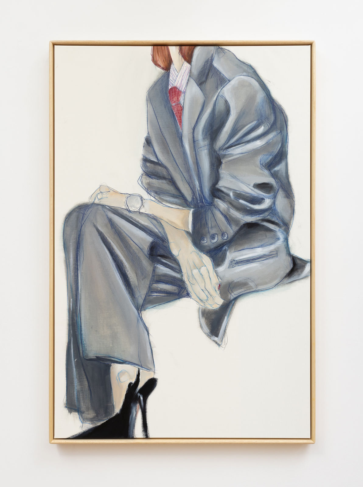Luella Bartley, Grey Suit and Heels, 2026