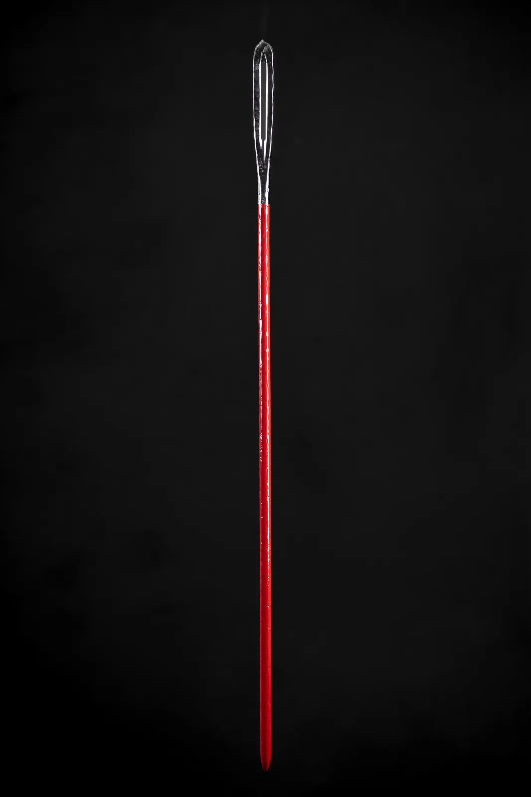 Makiko Harris, Sewing Needle 19 (Silver Chrome + Red), 2026