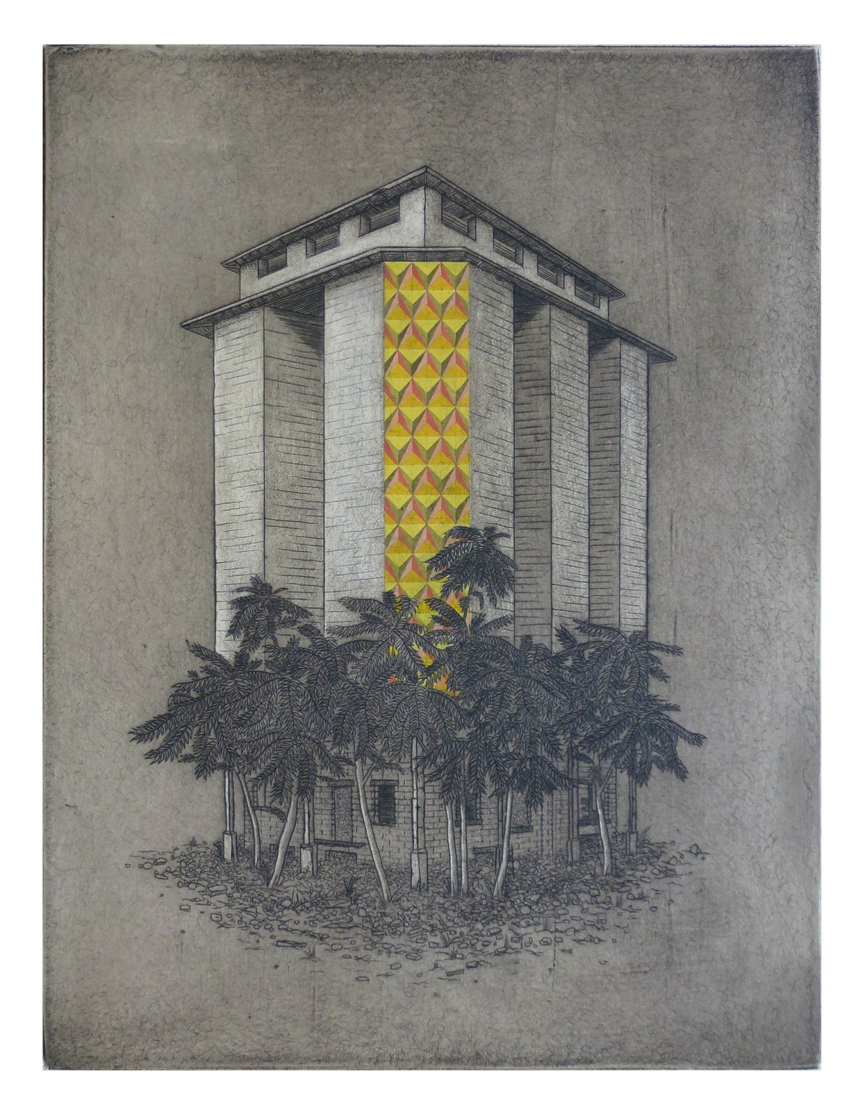 Chris Agnew, Bowing to the Storm (Block), 2012