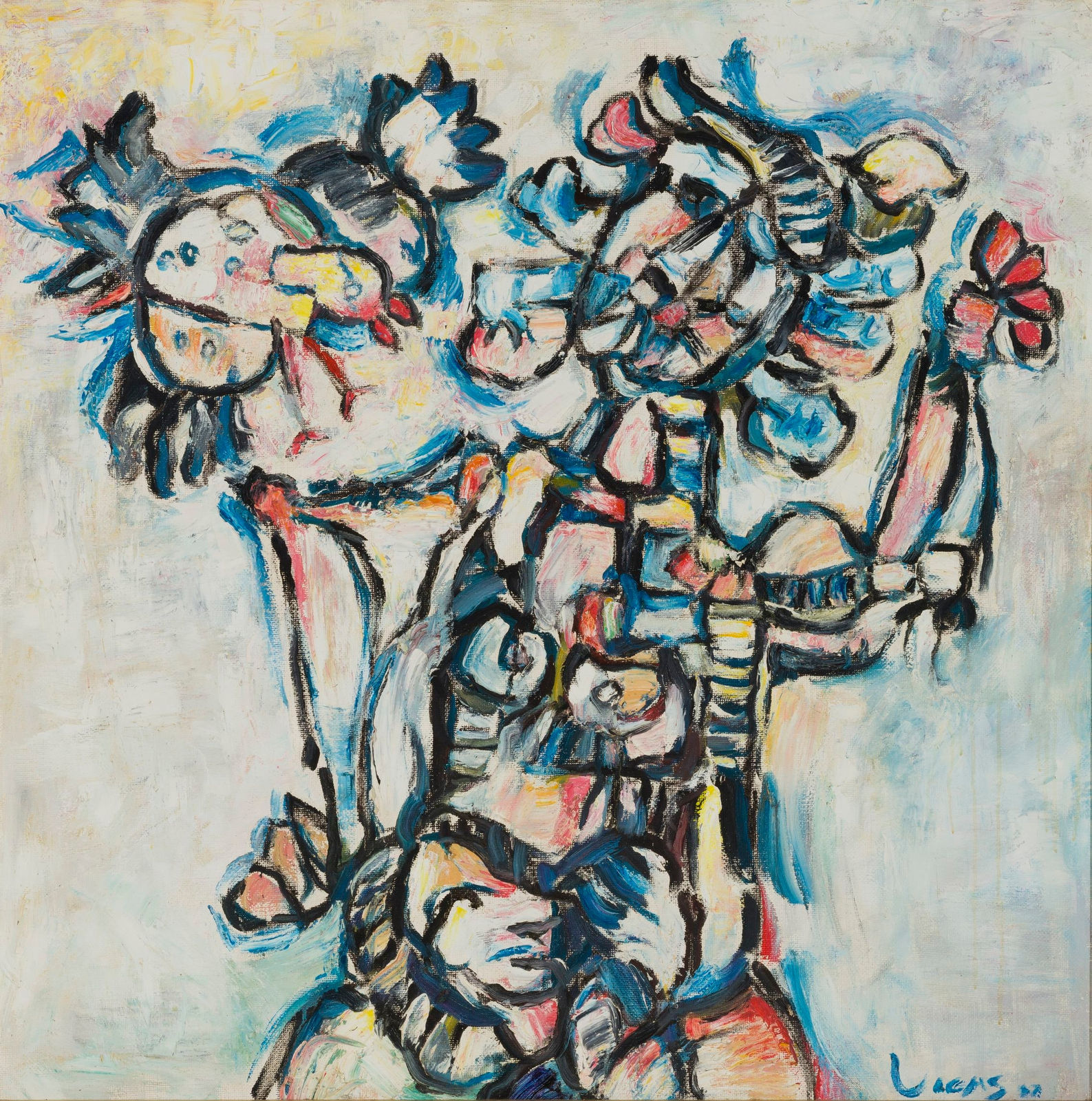 Oswaldo Vigas 奧斯瓦爾多 ‧ 維加斯 , Anunciación (Annunciation)《啟示》, 1987