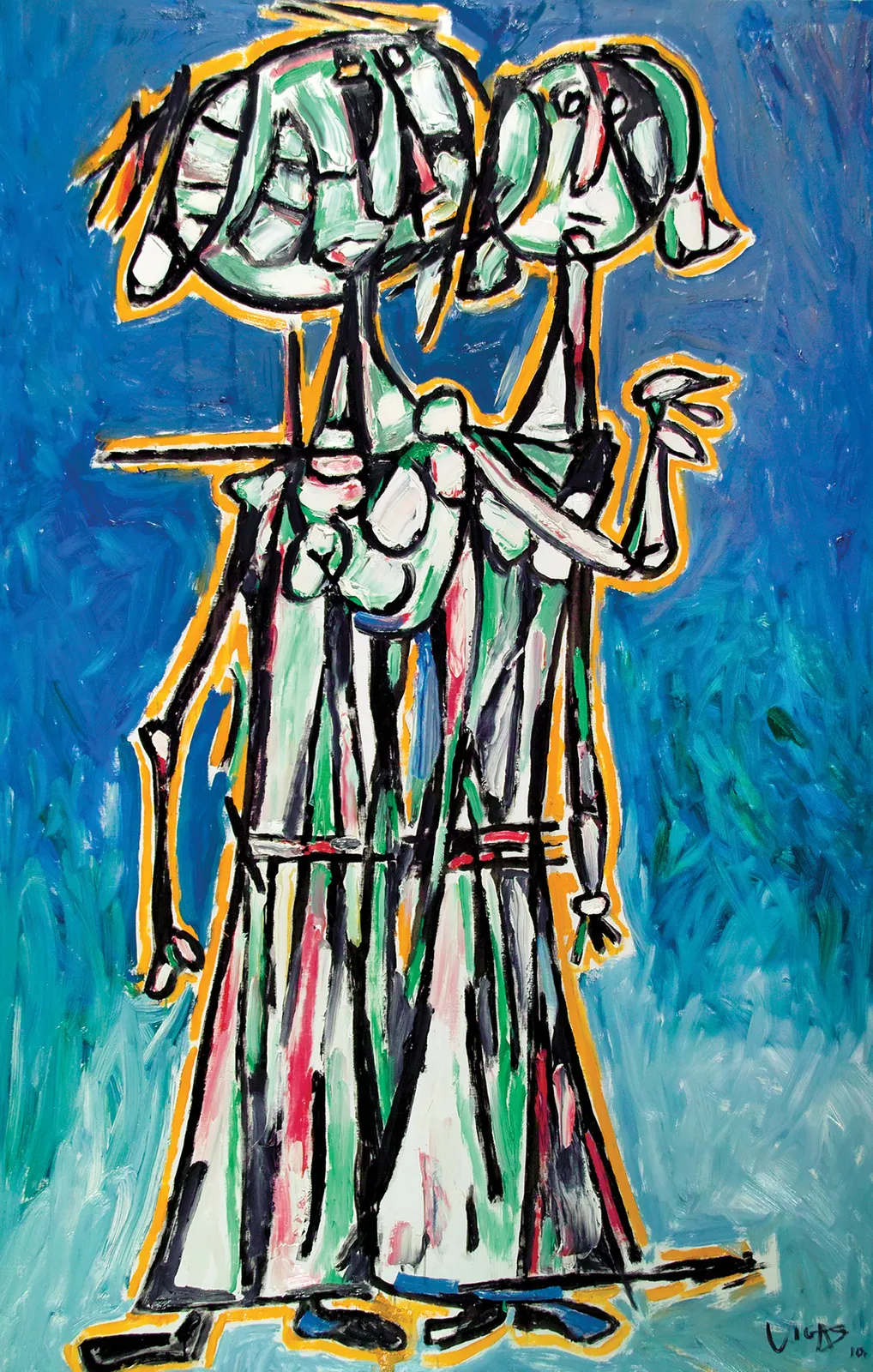 Oswaldo Vigas 奧斯瓦爾多 ‧ 維加斯, Pareja de Curanderas (Pair of Healers)《醫者成雙》, 2010