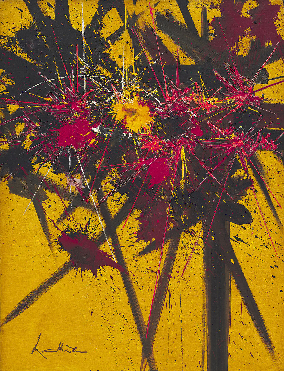 Georges Mathieu 喬治 ‧ 馬修, Sérénité féconde (Fertile Serenity) 《富饒的靜謐》, 1988