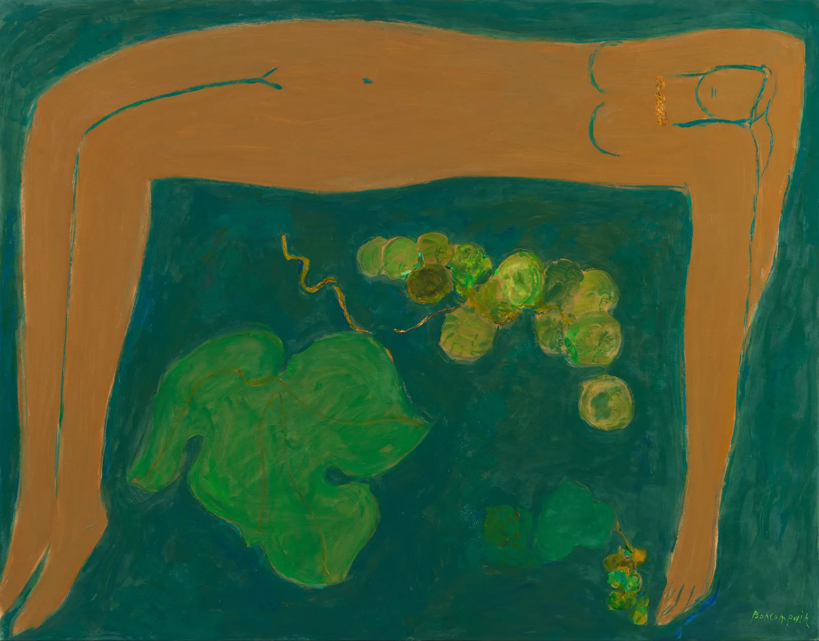 Pierre Boncompain 彭貢潘, Nu à la grappe | Nude with Grapes《果香盼倩》, 2015
