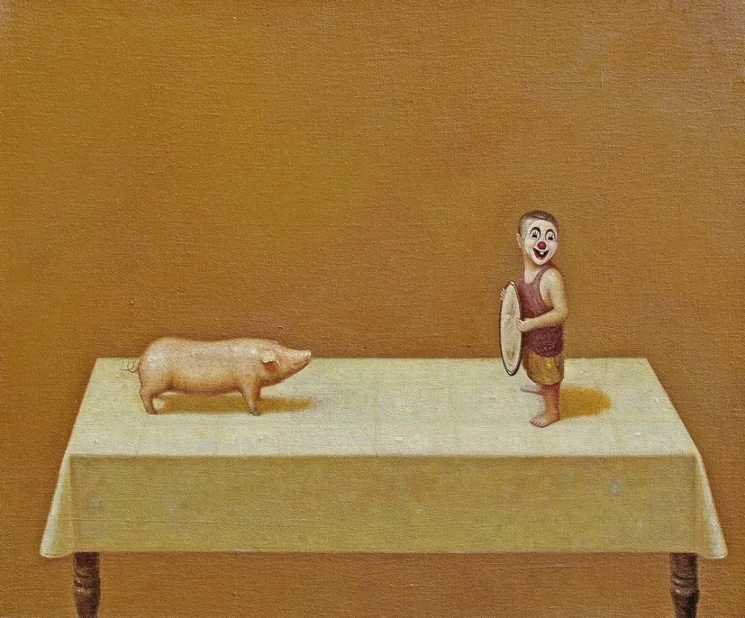 Liu Hong Wei 劉宏偉, Pig in the Mirror (照鏡子的豬), 2015