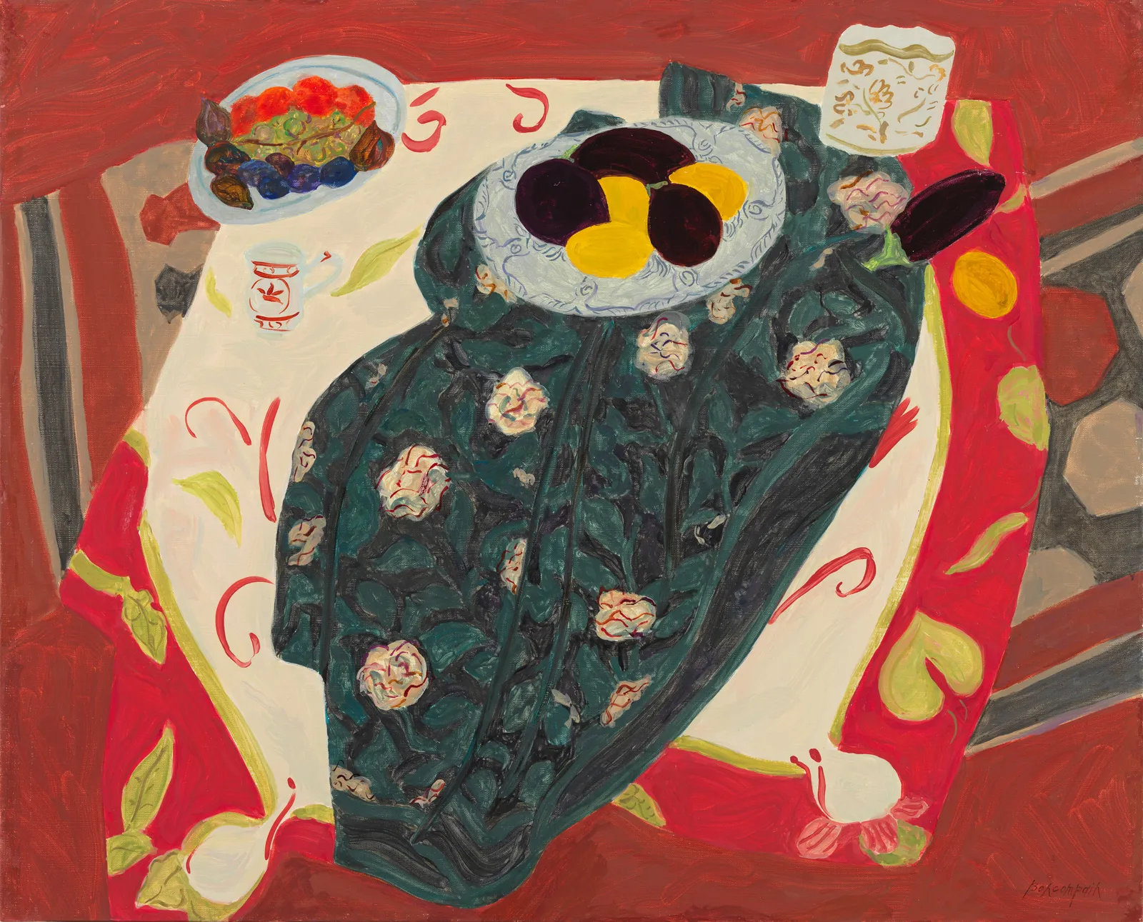 Pierre Boncompain 彭貢潘, Fruits d'été aux batiks | Summer Fruits with Batiks《盛夏果趣》, 2012