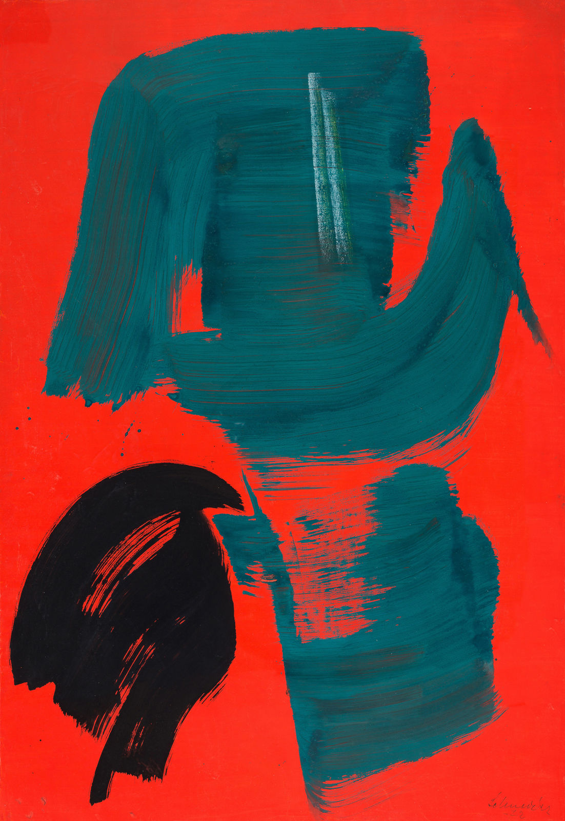 Gérard Schneider 傑拉德·施耐德, Untitled 《無題》, 1972