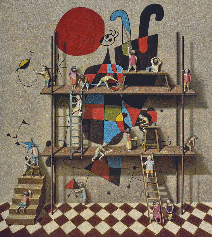 Liu Hong Wei 劉宏偉, Miro on the Wall No.2 (牆上的米羅 No.2), 2012