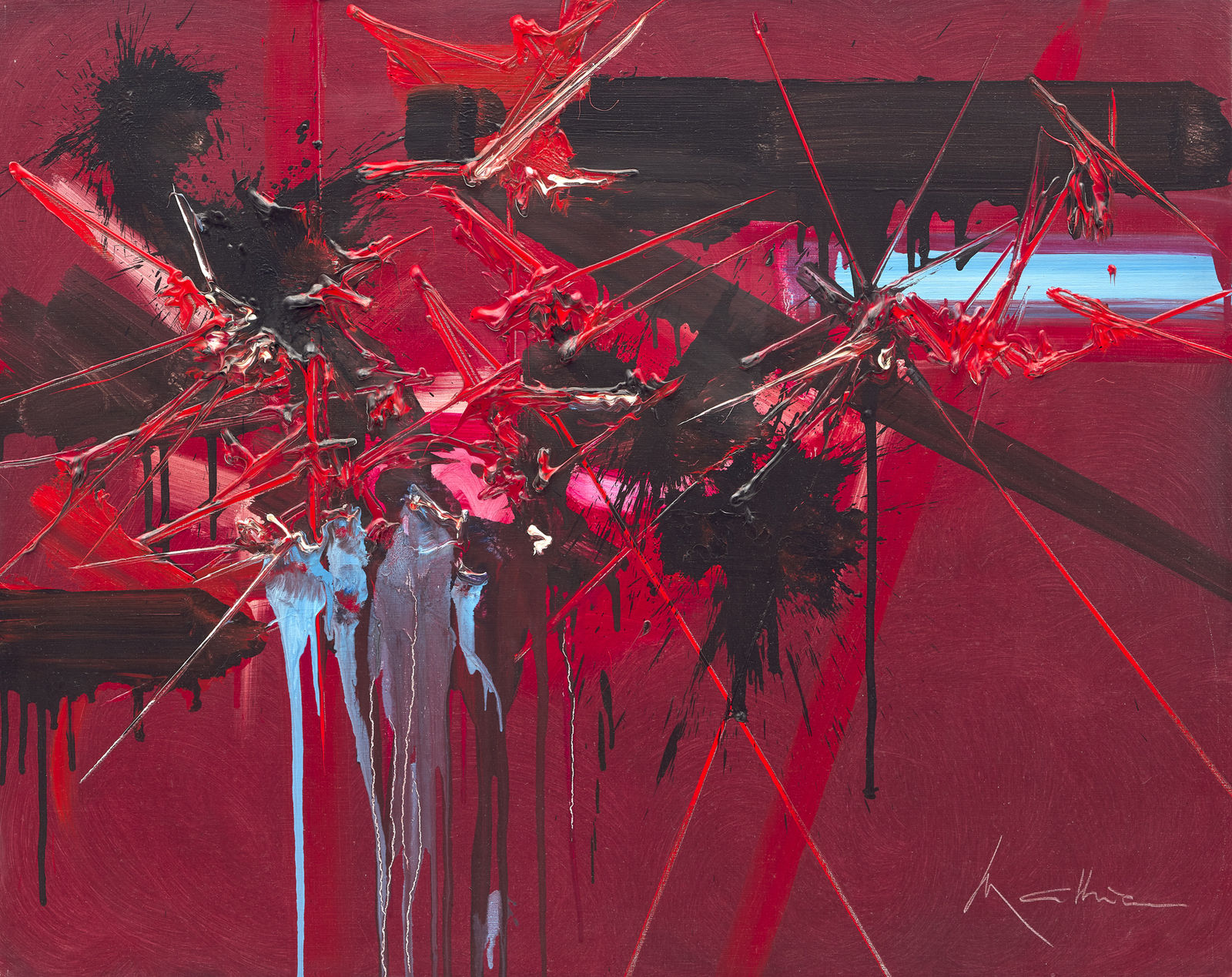 Georges Mathieu 喬治 ‧ 馬修, Le rien premier (The Primary Nothing)《混沌之初》, c.1980-89