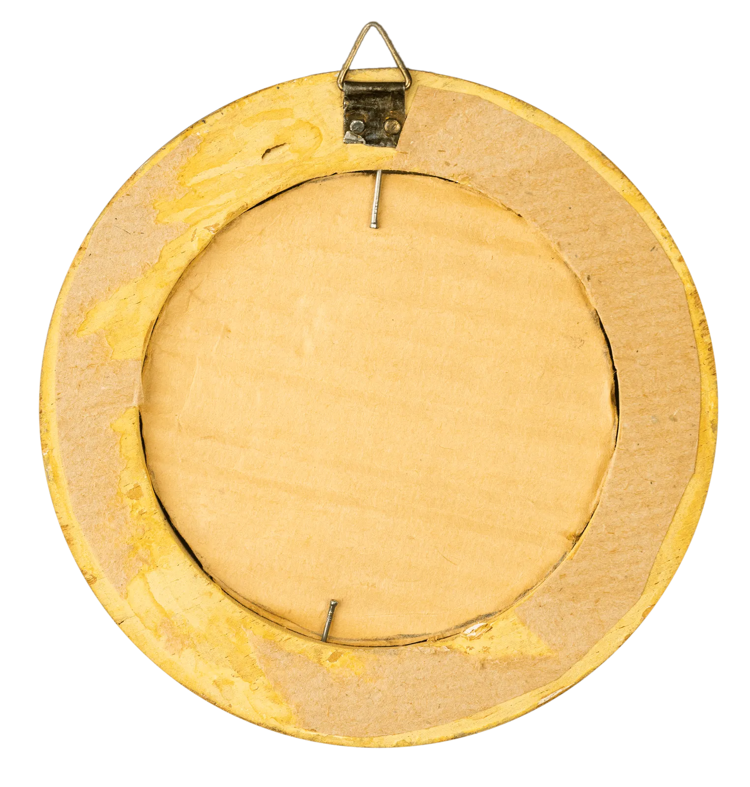 An Italian Renaissance miniature from an illuminated manuscript, depicting a Prophet with a turban and scroll by a Veronese Illuminator, late 15th century, circular gold frame.