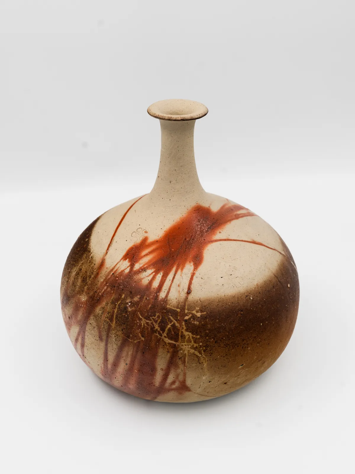 Togaku Mori b. 1937 Vase, 2005 Signed tomobako, inside lid stoneware 23 x 12 in