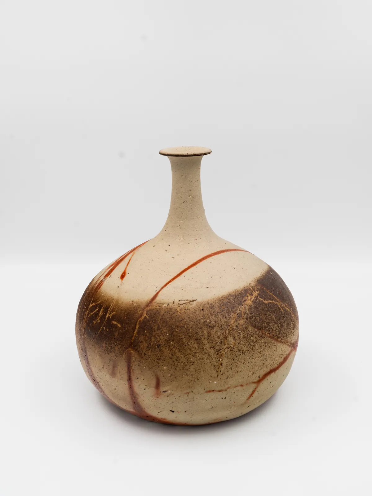 Togaku Mori b. 1937 Vase, 2005 Signed tomobako, inside lid stoneware 23 x 12 in
