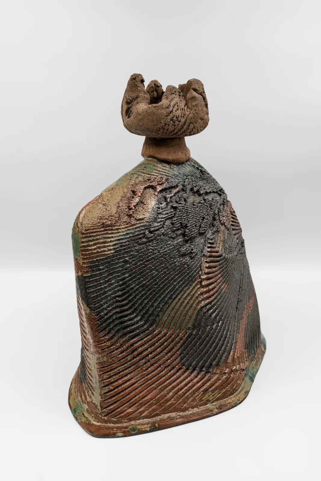 Kimpei Nakamura b. 1935 Bottle Vase Signed on underside; signed tomobako stoneware 14 1/2 x 14 in