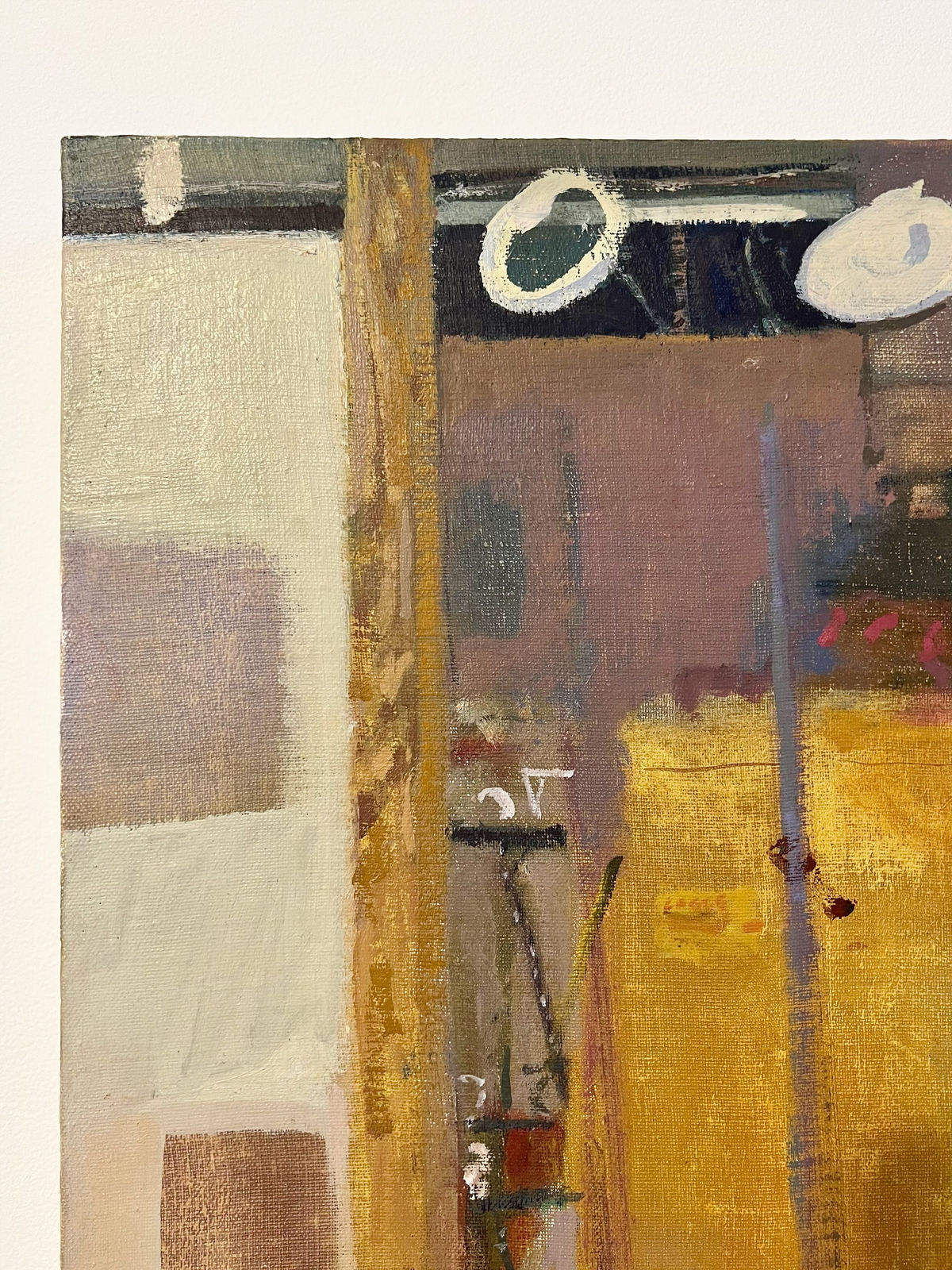 Abigail Dudley, Studio Flowers, oil on Linen mounted to Aluminum, 48 x 47 in