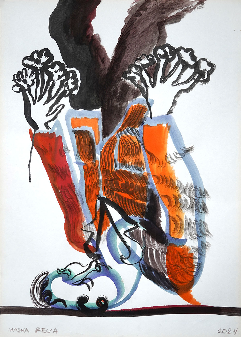 Masha Reva, Hands Flowers , 2024