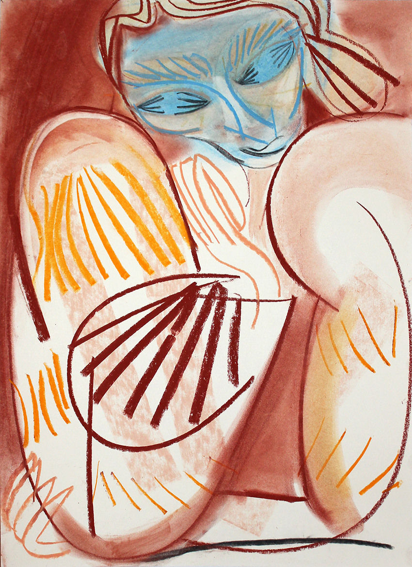 Masha Reva, Woman in Ukrainian dress , 2020