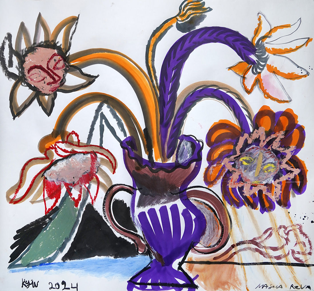 Masha Reva, Bouquet of Faces , 2024