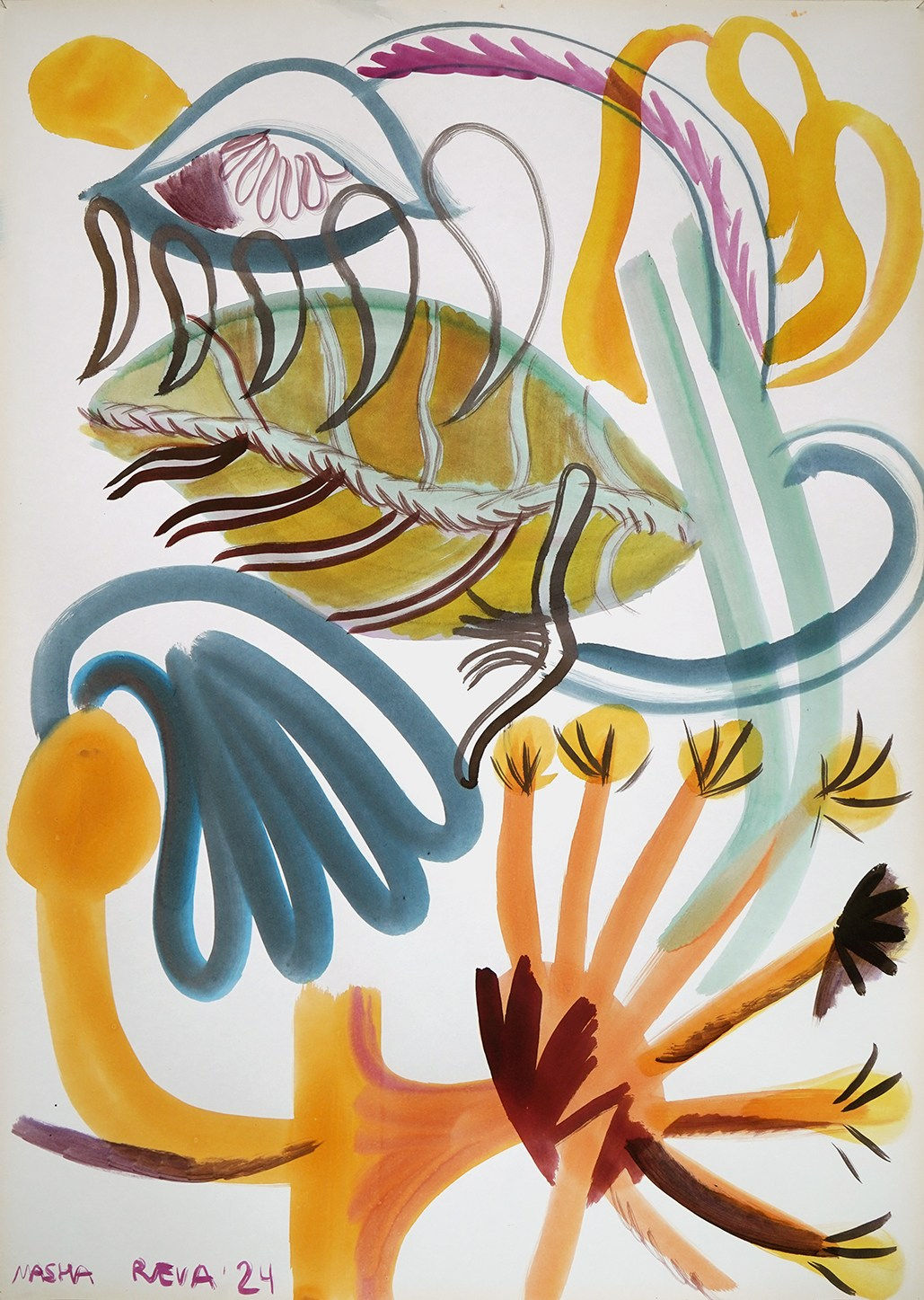 Masha Reva, Human Flower IV, 2024