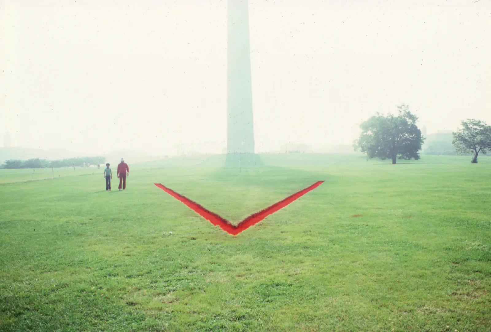 Lita Albuquerque, The Washington Monument Project: The Red Pyramid, 1980/2024