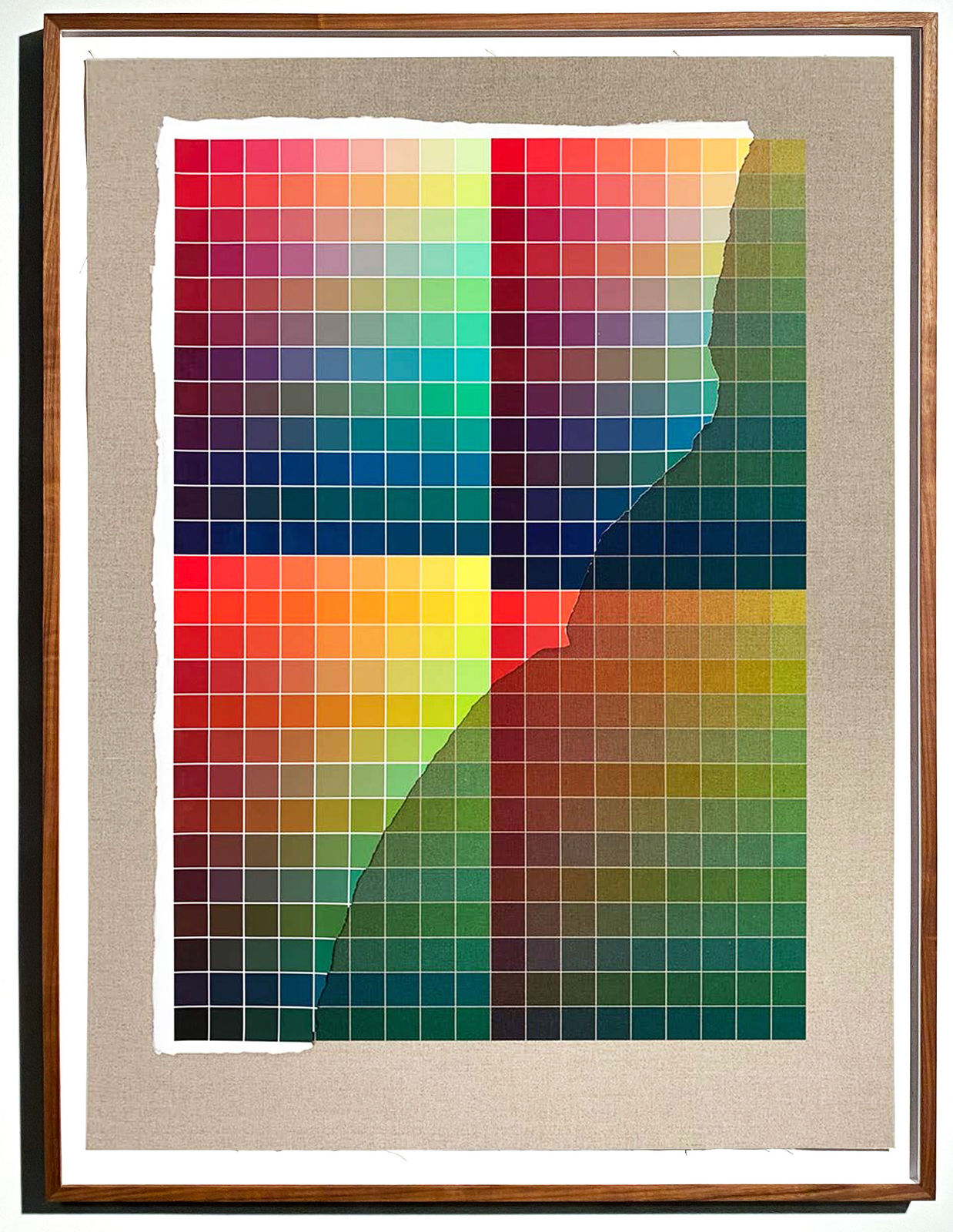 Analia Saban, Transcending Pigment from Paint to Canvas, from Canvas to Paint (Color) #2, 2020