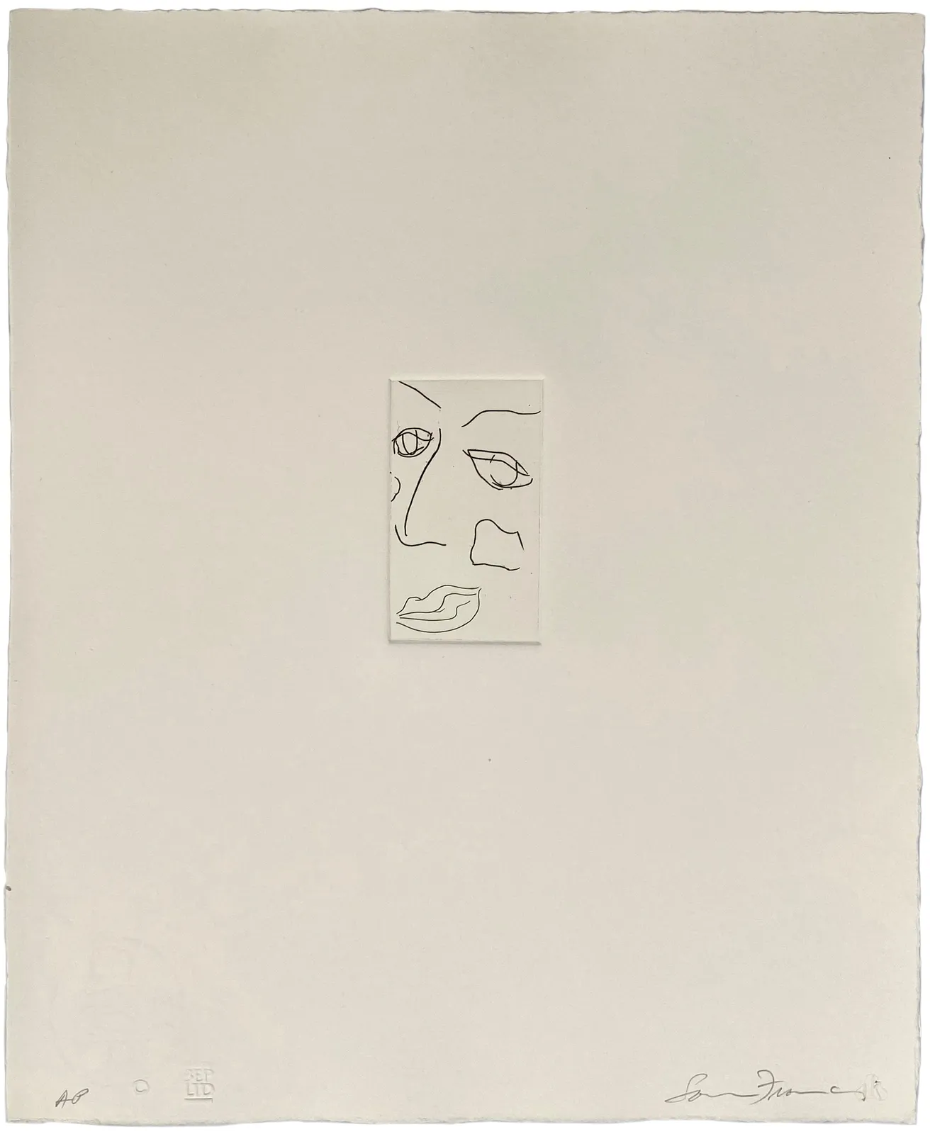 Sam Francis, Self Potrait (SFE-302), 1982