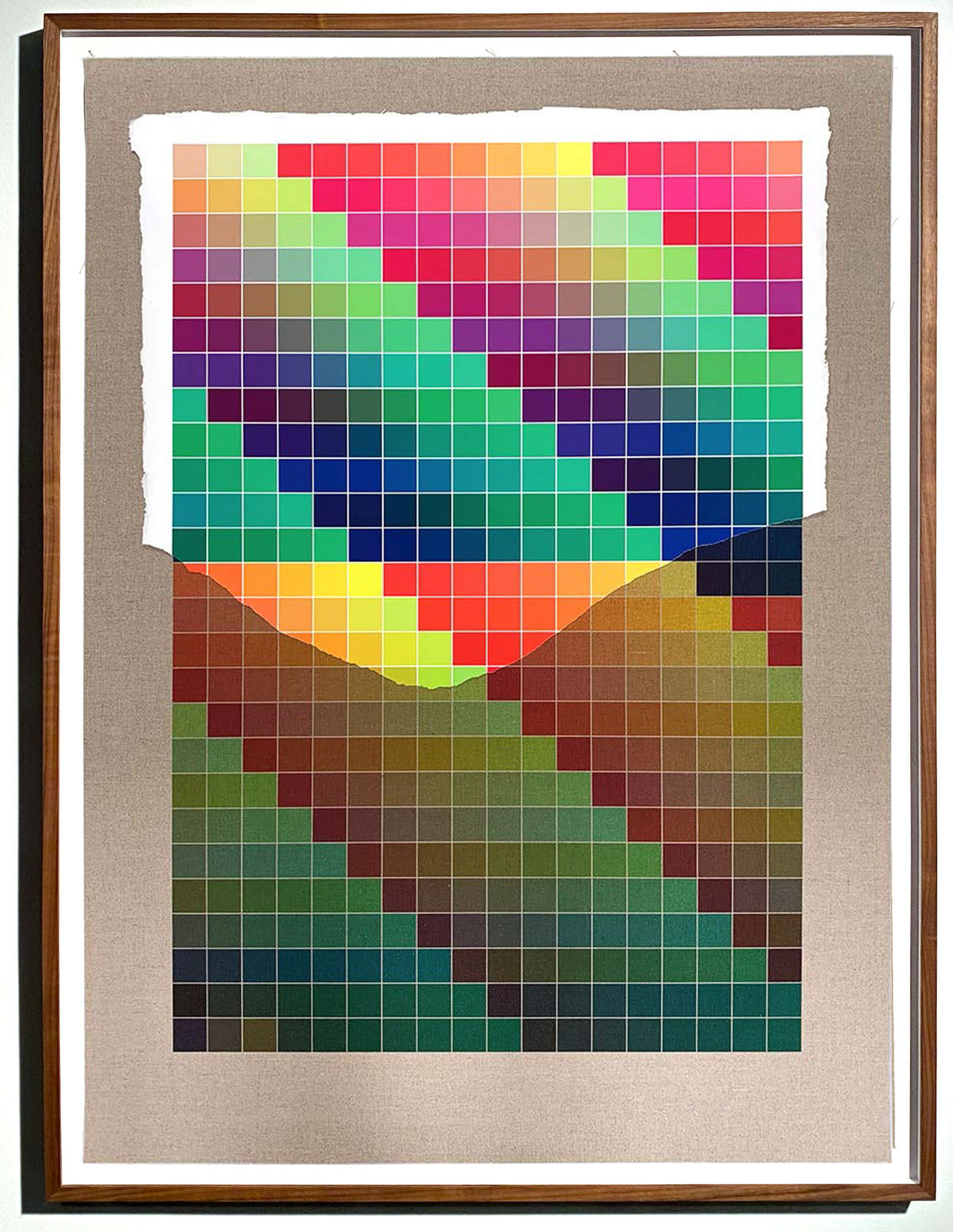 Analia Saban, Transcending Pigment from Paint to Canvas, from Canvas to Paint (Color) #1, 2020