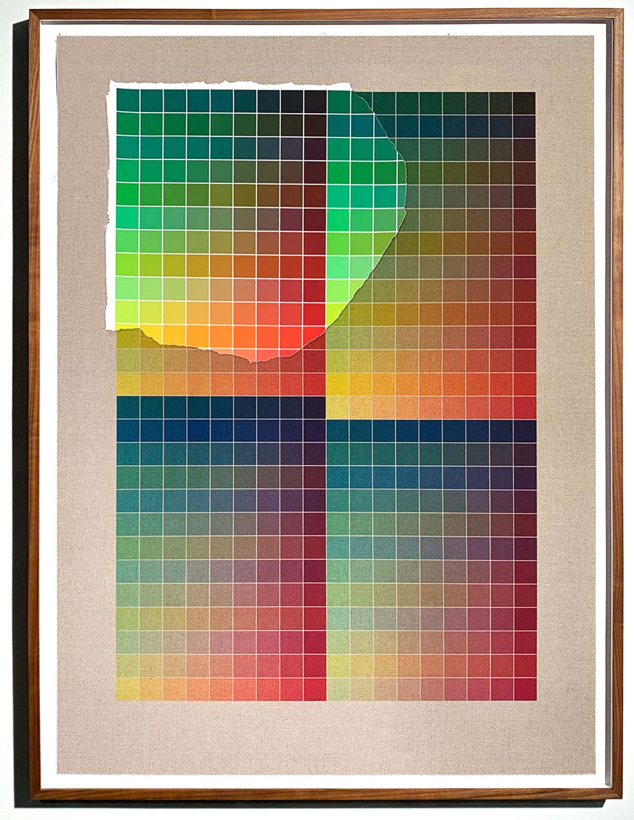 Analia Saban, Transcending Pigment from Paint to Canvas, from Canvas to Paint (Color) #2, 2020