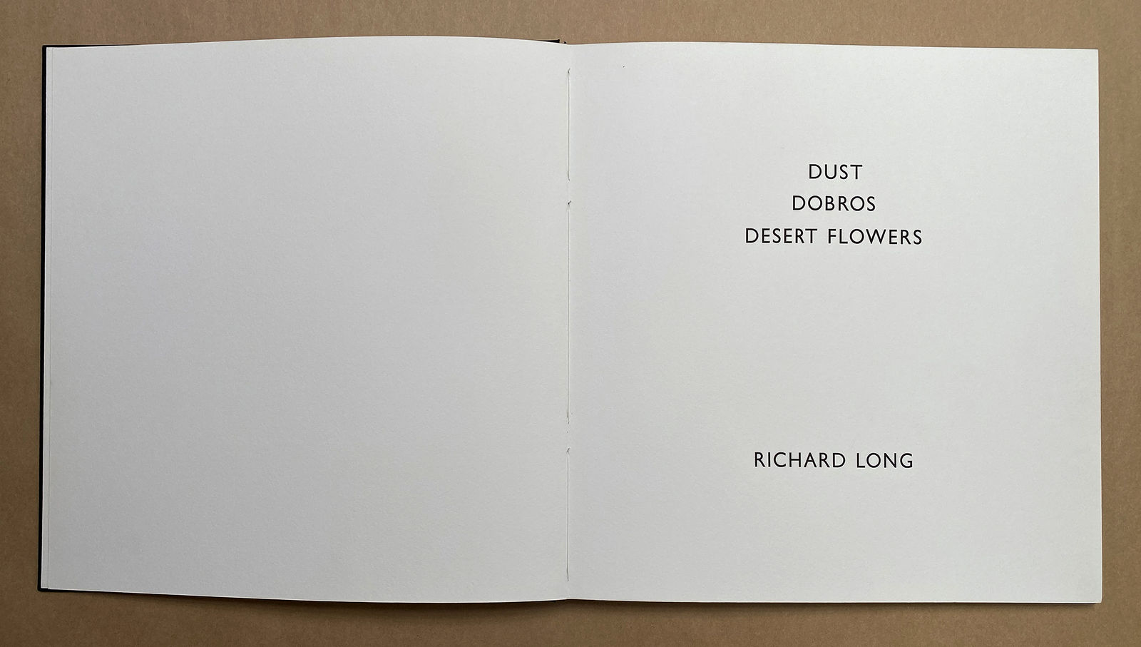 Richard Long, Dust Dobros Desert Flowers, 1987