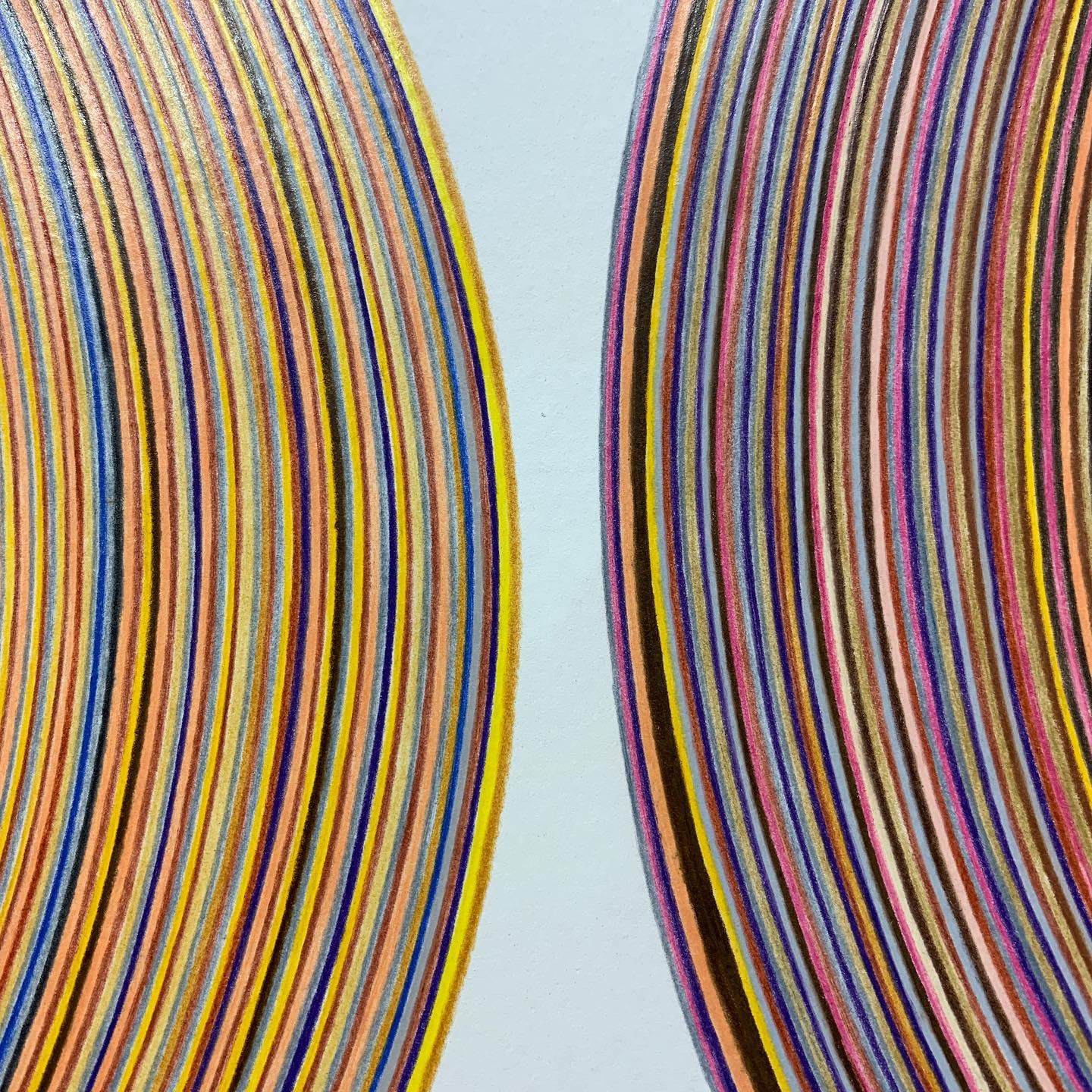 Detail of Two Lines in progress.