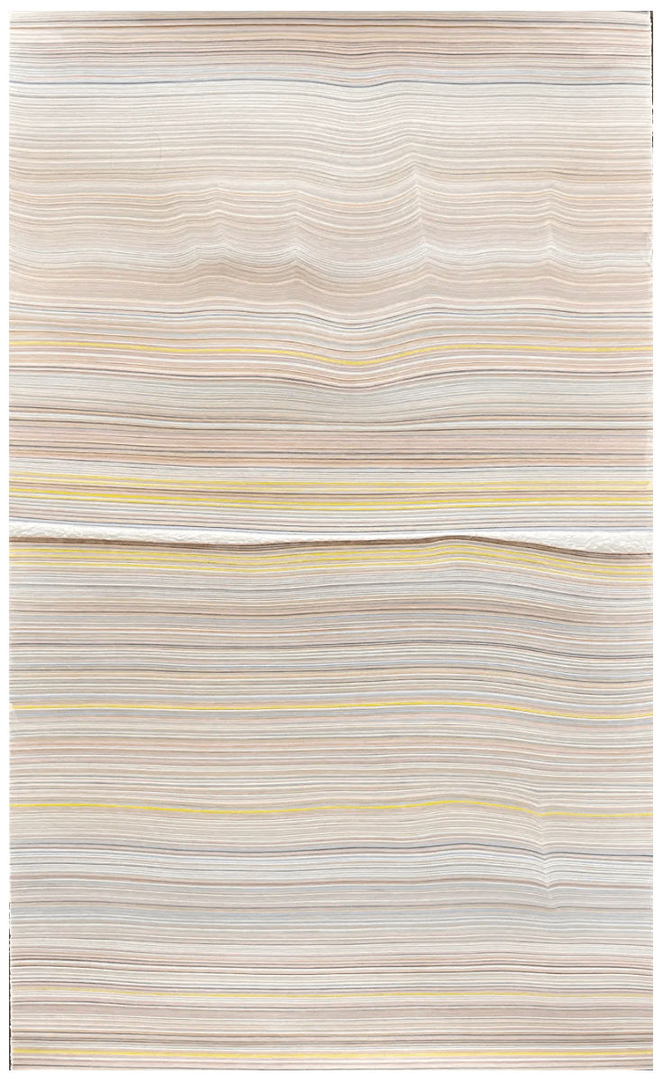 The Space Between 1. Colour Pencil and Acrylic Medium on Paper.