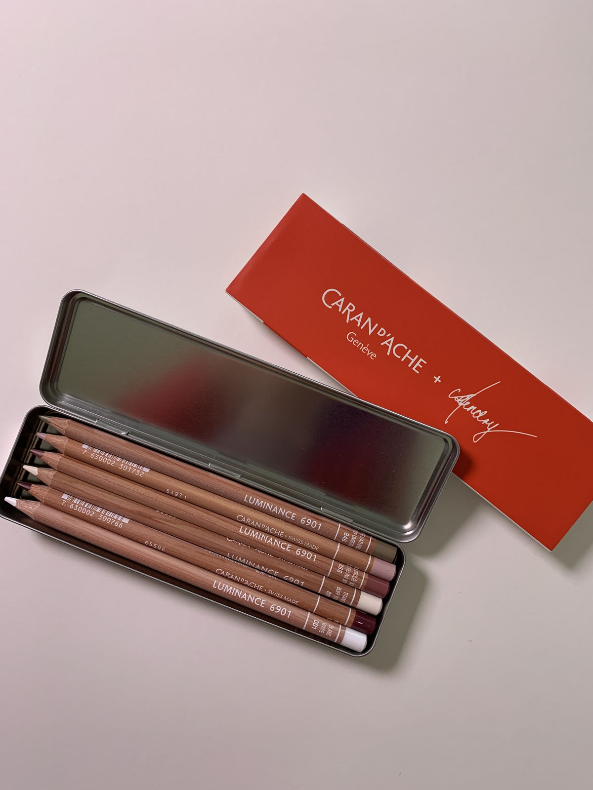 The name comes from the artist CJ Hendry and the Caran D'Ache giveaway at her London exhibition.