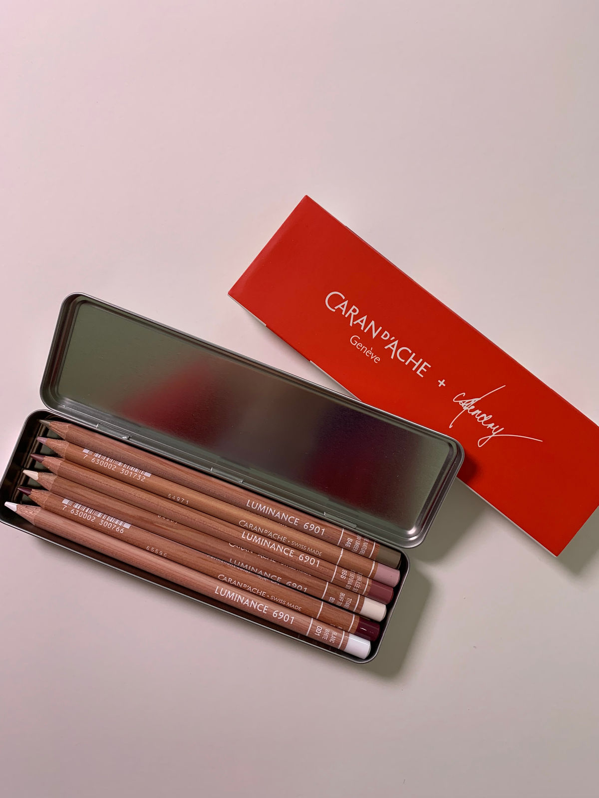 The name comes from the artist CJ Hendry and the Caran D'Ache giveaway at her London exhibition.