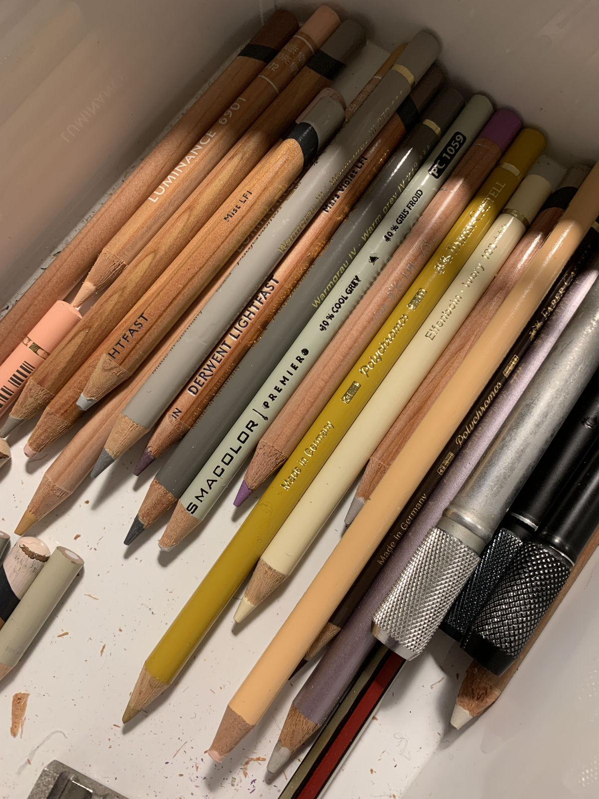 Detail of work in progress.