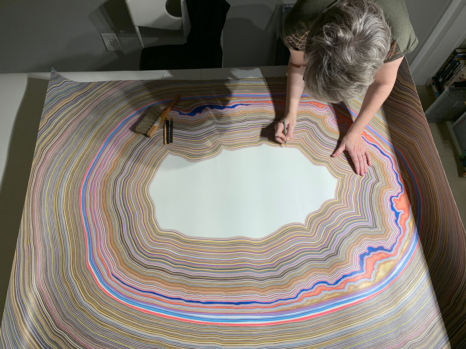 Pink Oval in progress.