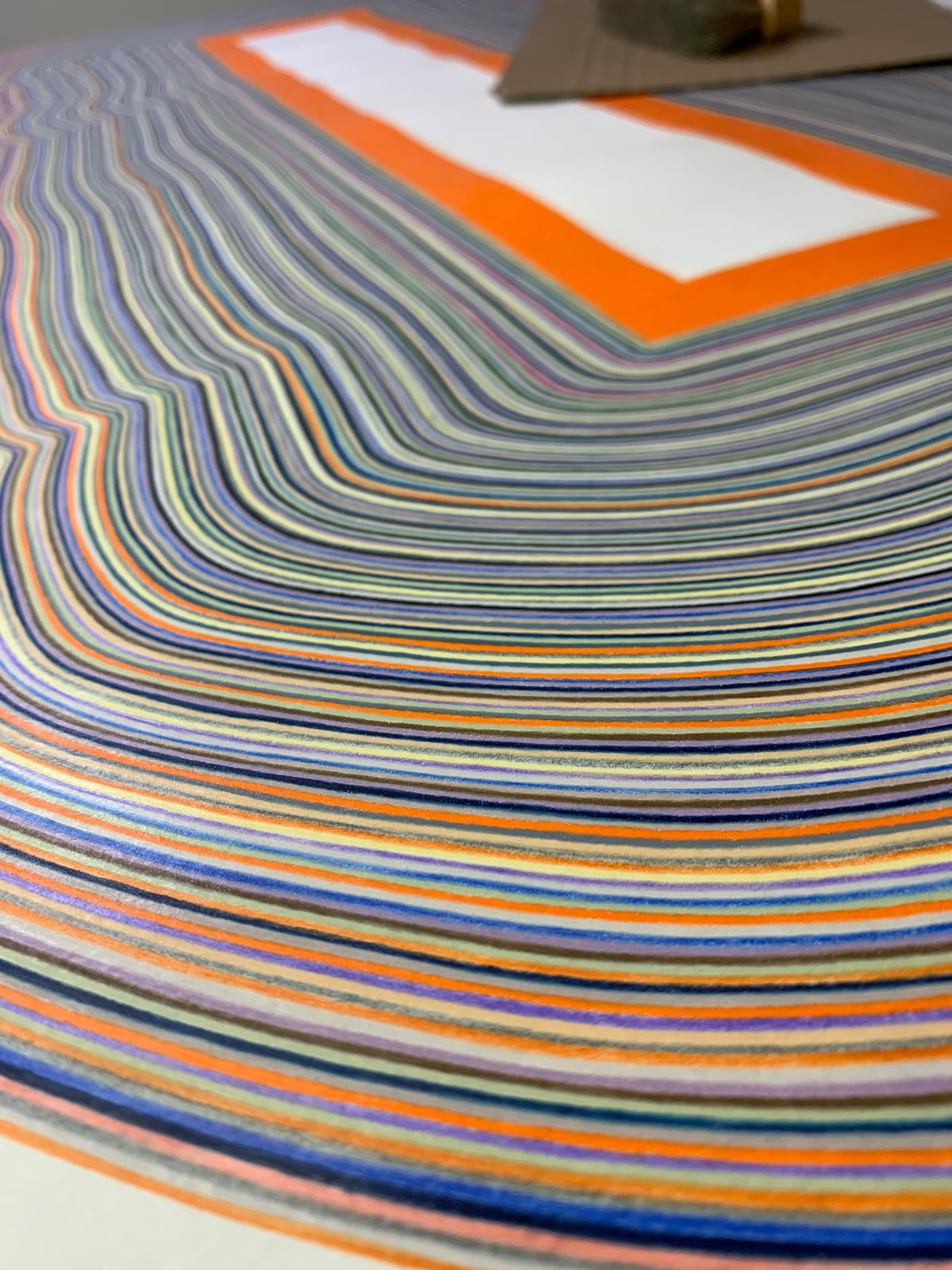 Detail of Orange Window during the drawing process.