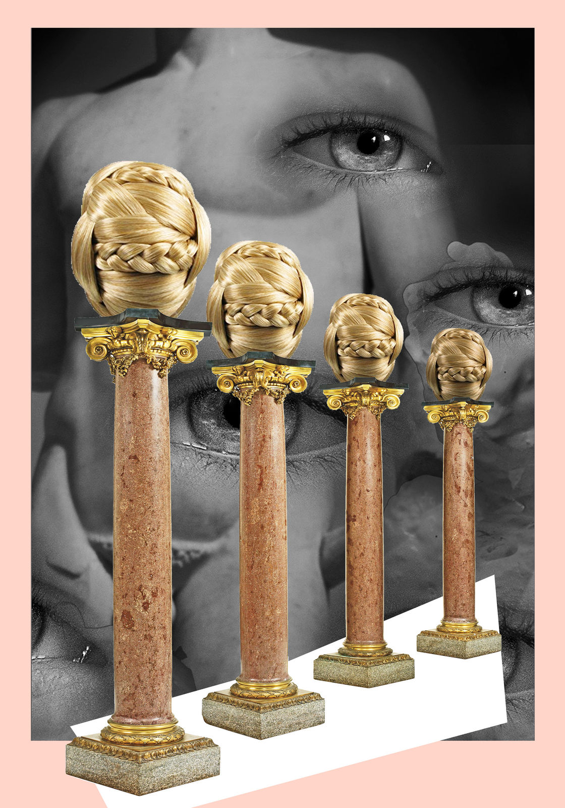 Sasha Bowles, Hair Pillar I, 2021