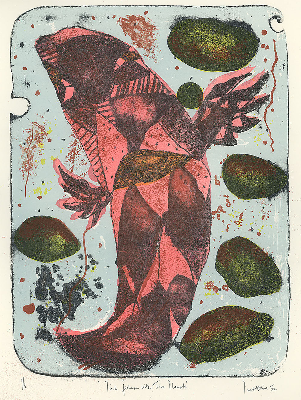 Paul Atkins, Pink Fishman with Five Planets, 2022