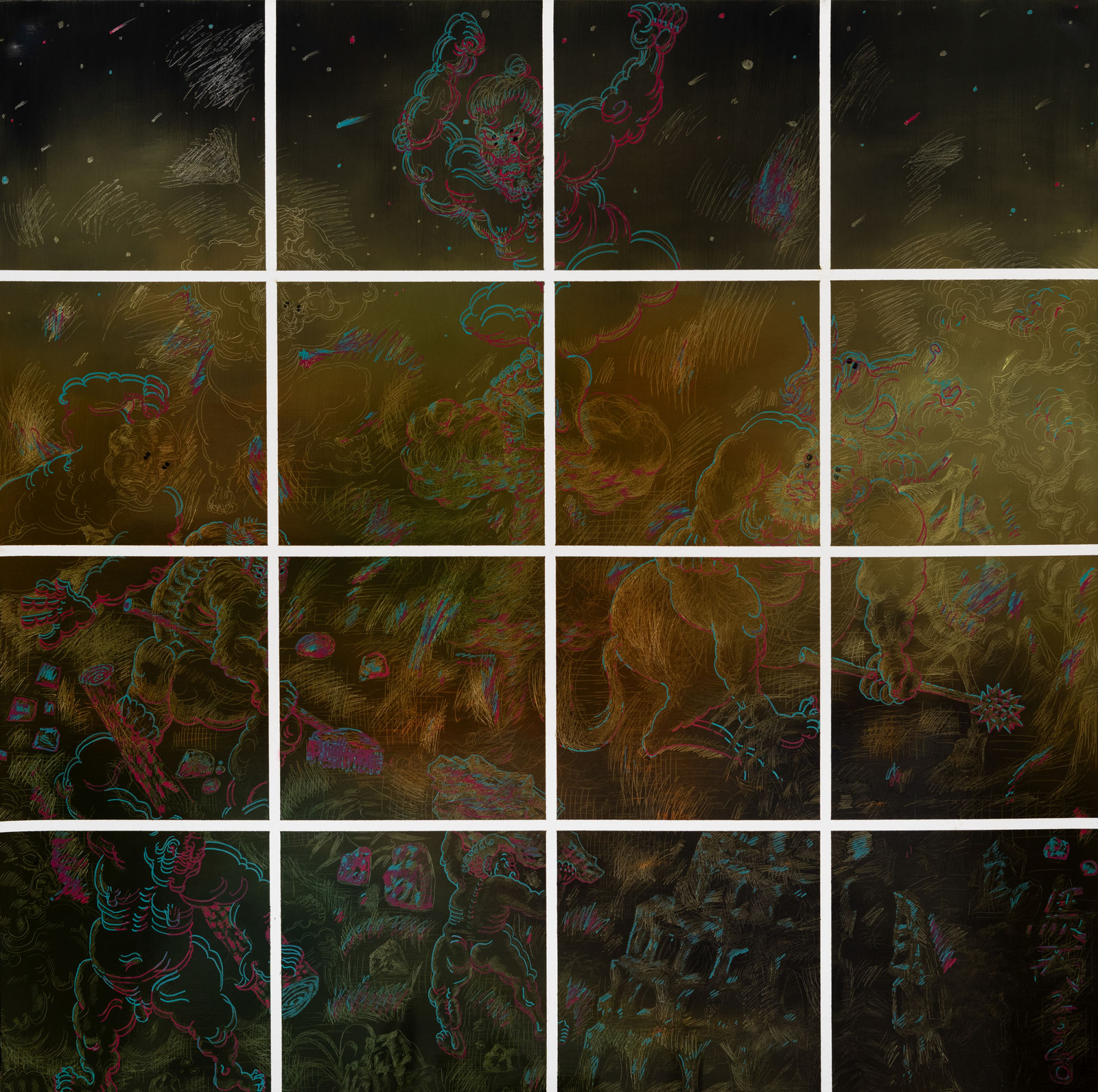 Ma Bing 马丙, The houses built by the Gods are shaded by weeds众神建造的房子被野草遮盖 , 2020