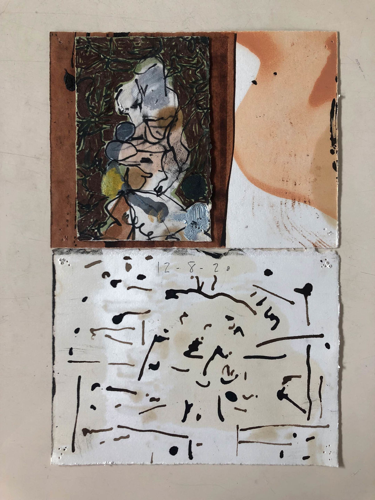 Brad Brown 布拉德·布朗, The Look Stains (4220-4222), 2023